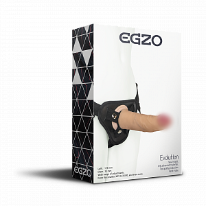 Страпон "Egzo" трусы-джоки + реалистичный фаллоимитатор 