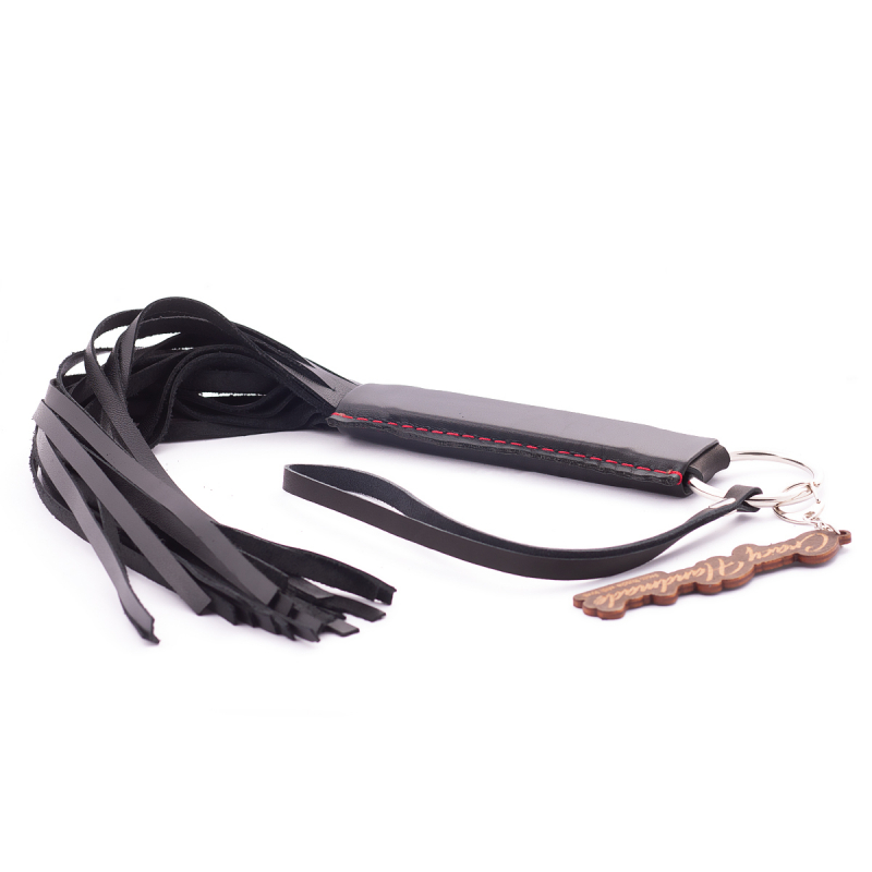 Плеть-многохвостка "Crazy Handmade" с плоской ручкой 