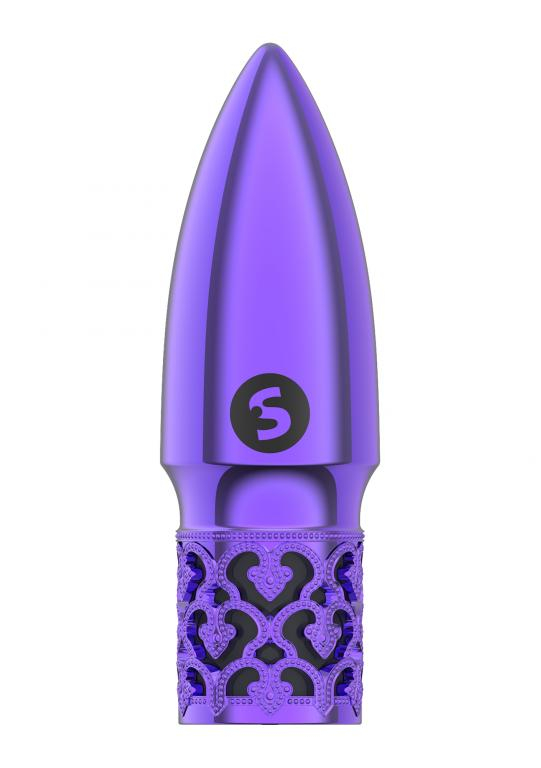 Вибропуля мини "Glitter" мега мощная, фиолетовая 